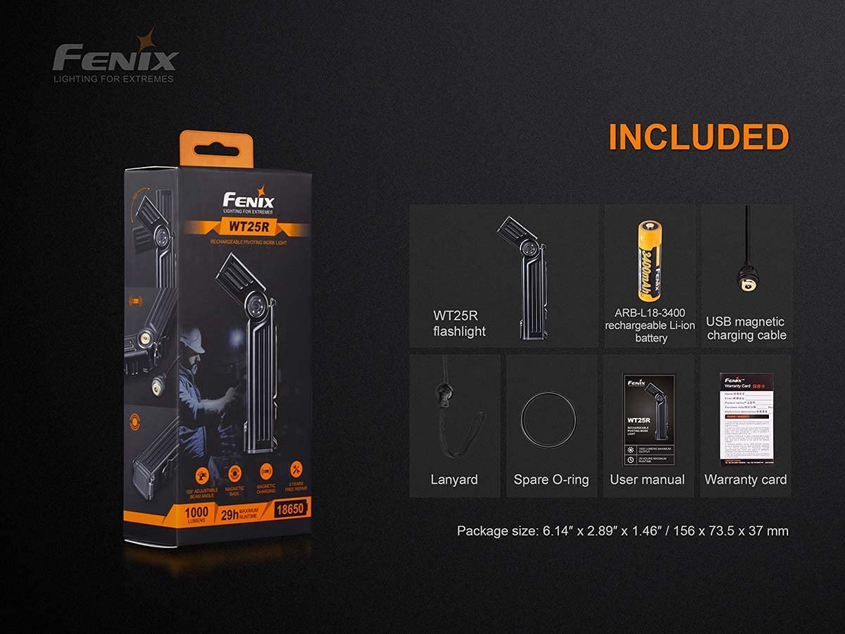 FENIX: WT25R Pivoting Work Light