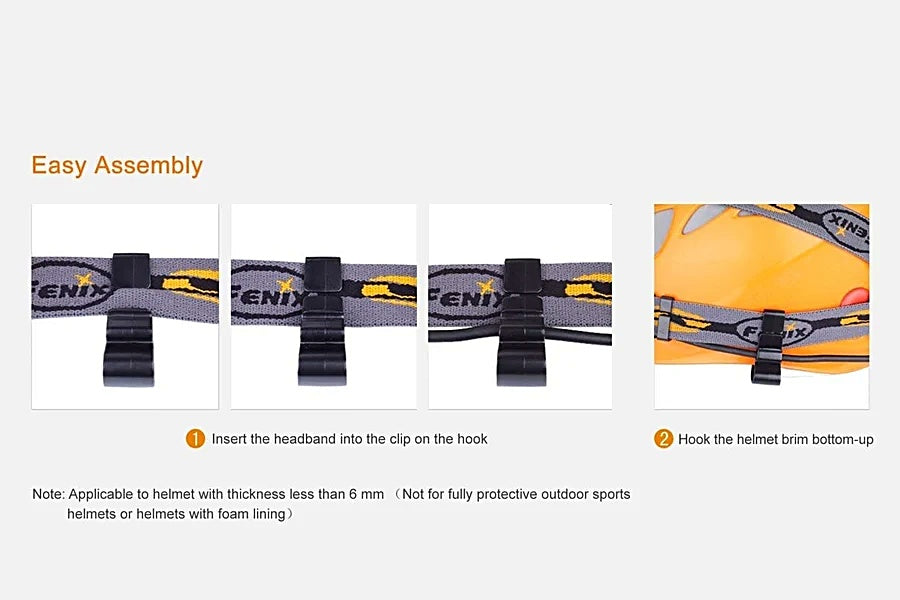 FENIX: ALD-02 Helmet Headlamp Hooks
