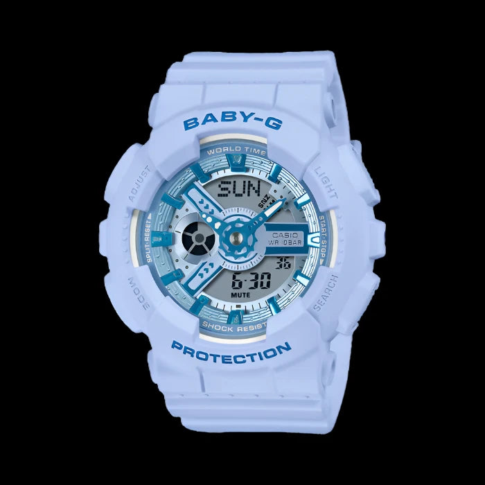 G-SHOCK Baby-G Watch - BA110YK-2A, Baby Blue
