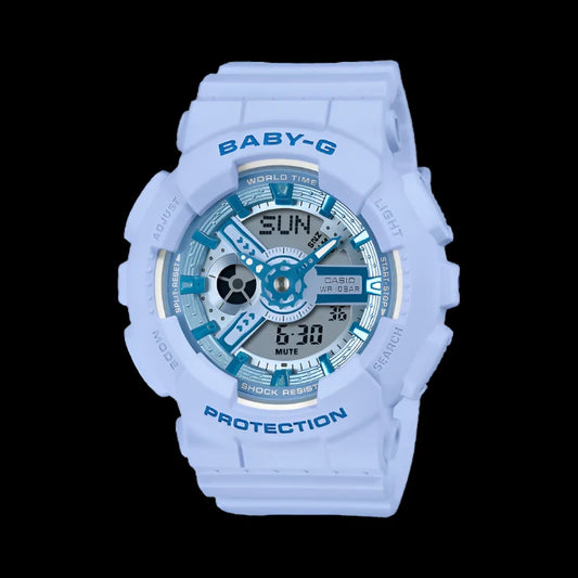 G-SHOCK Baby-G Watch - BA110YK-2A, Baby Blue
