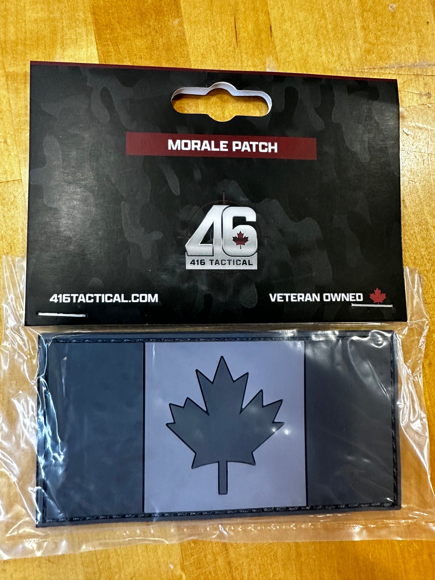 Subdued Canadian Flag Rubber Patch