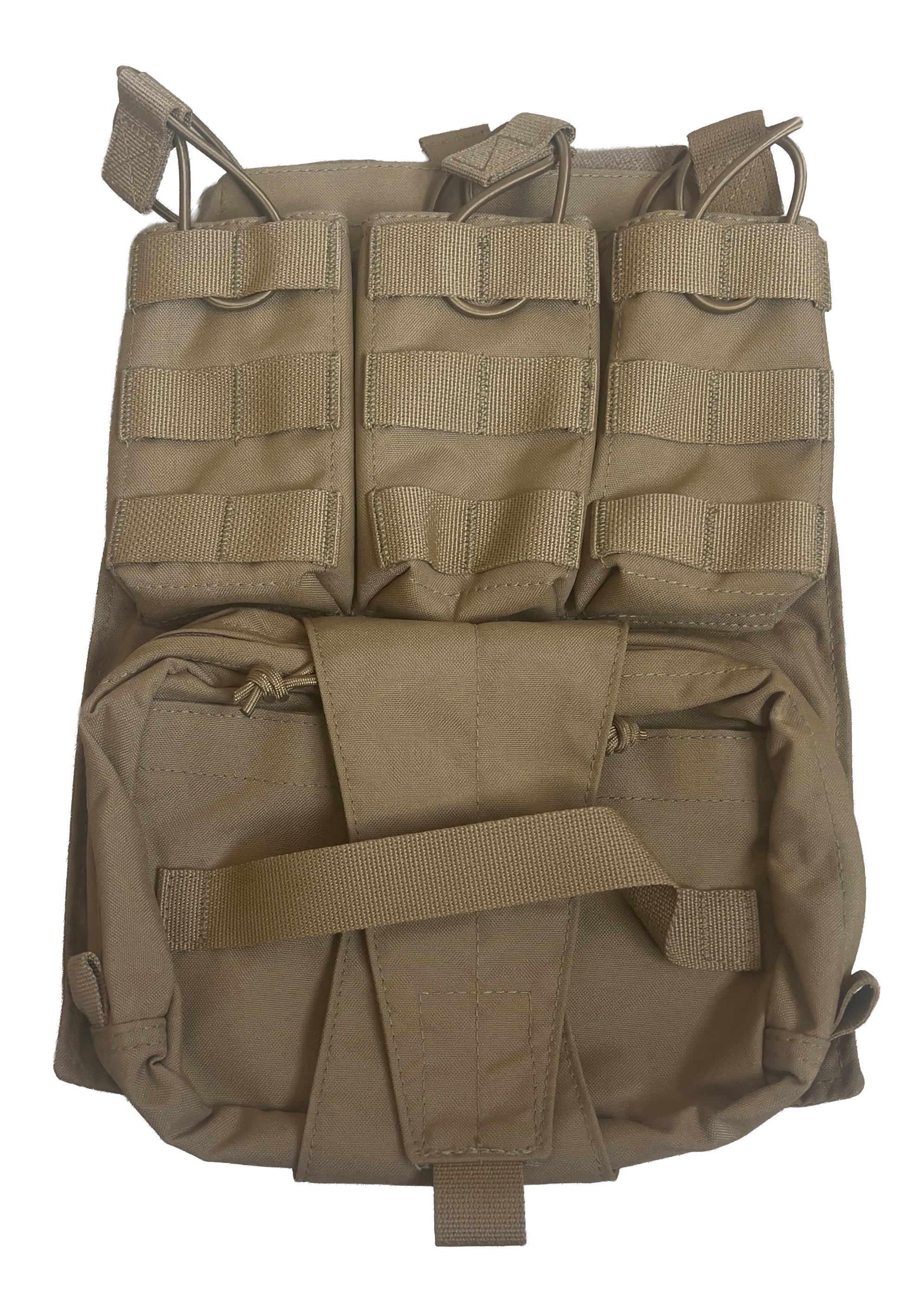 WARRIOR ASSAULT: Back Panel with Med Pouch and Triple M4 5.56 Mag Hold ...