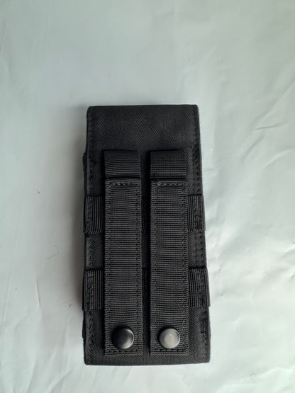 DOUBLE CELL PHONE POUCH (BLACK)