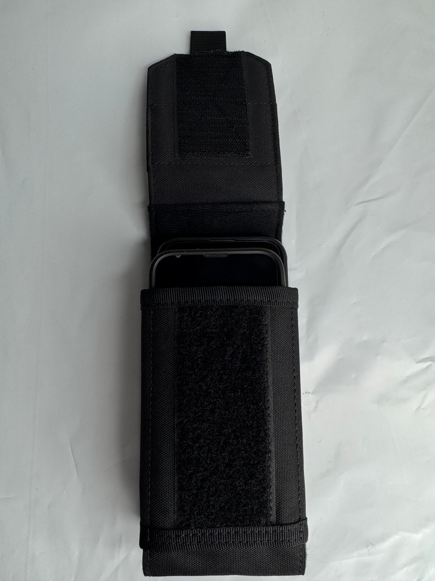 DOUBLE CELL PHONE POUCH (BLACK)