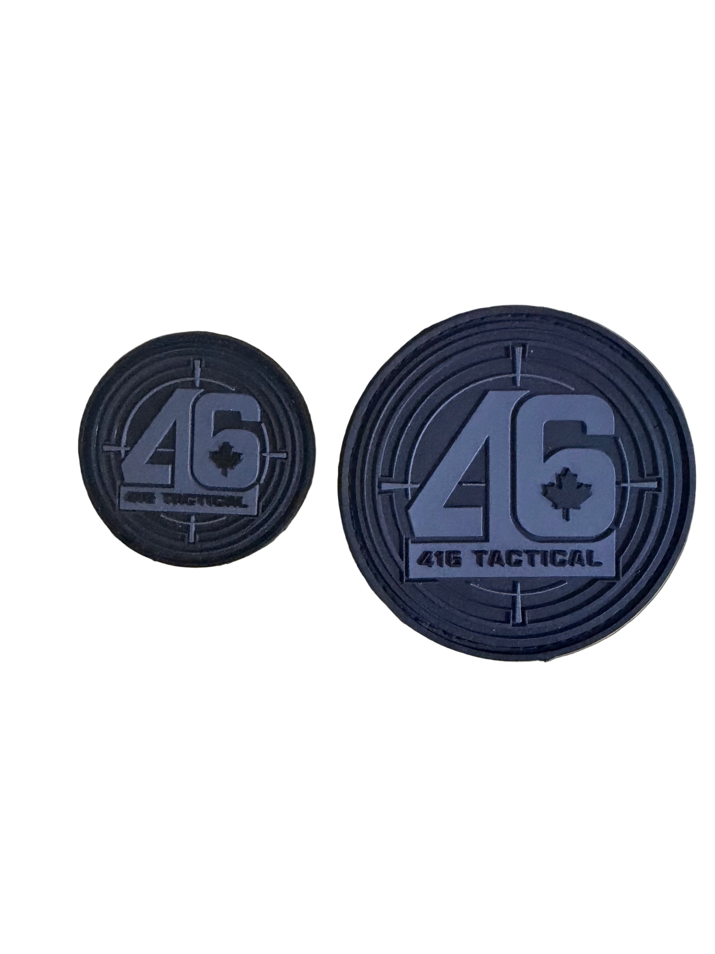 416 TACTICAL: PVC Morale Logo Patch, Round, Subdued