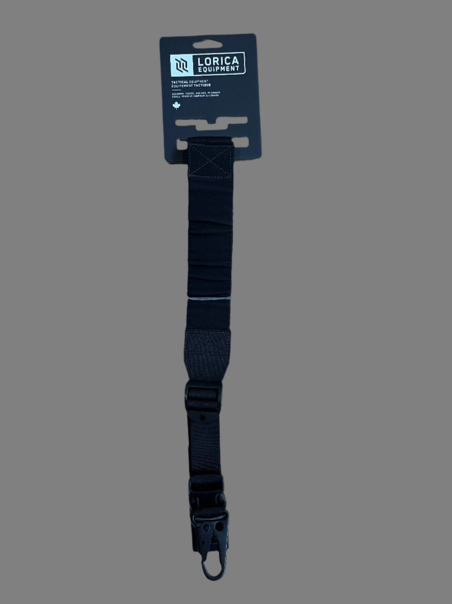 LORICA EQUIPMENT: Single Point Rifle Sling, Snap-hook, Black