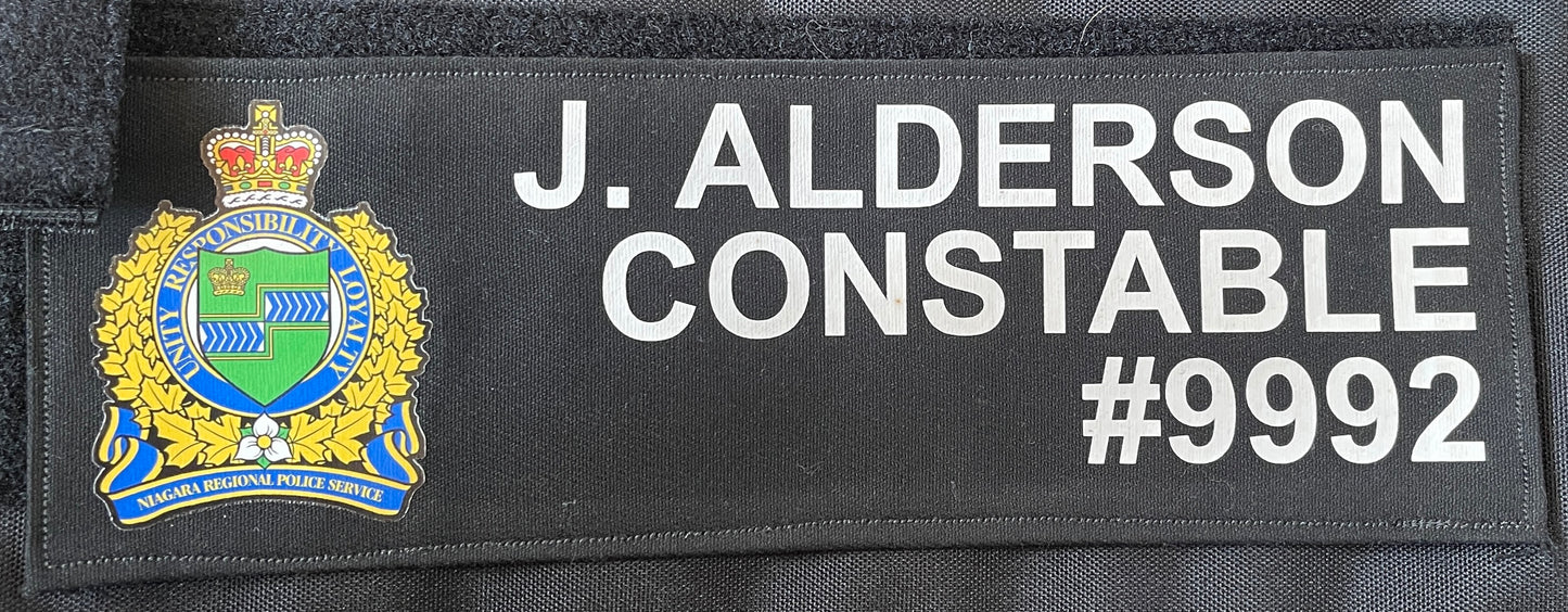 416 Personalized Name Police Panel 👮4 Height x 12 Length