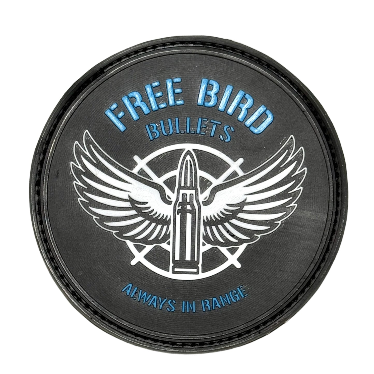 416 TACTICAL: Free Bird Bullets PVC Morale Patch, 3" Round