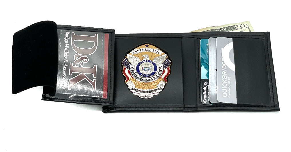 PERFECT FIT: Hidden Badge & ID Wallet w/ 6 Credit Card Slots, Style 205