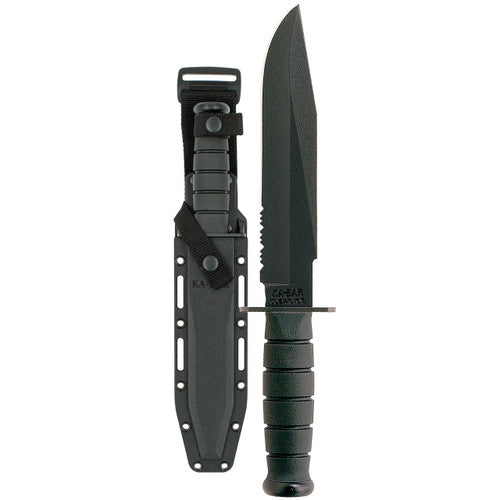 KA-BAR: Partially Serrated Utility Knife, Black