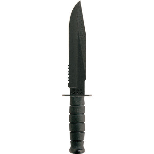 KA-BAR: Partially Serrated Utility Knife, Black