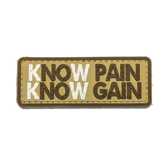 TACTICAL INNOVATIONS: "KNOW PAIN, KNOW GAIN" PVC Morale Patch
