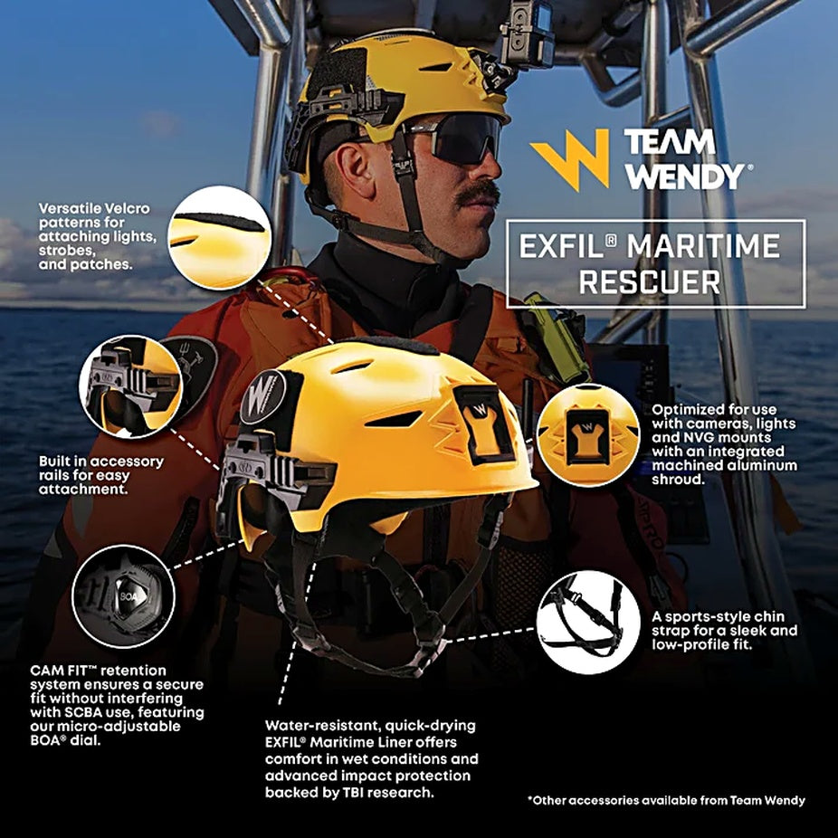 TEAM WENDY: EXFIL® Maritime Rescuer Helmet
