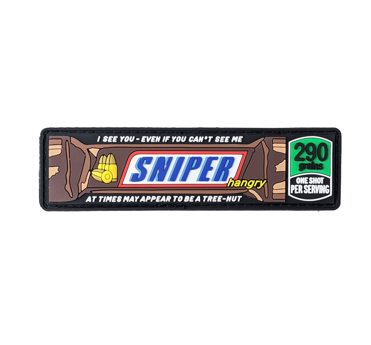 TACTICAL INNOVATIONS: Sniper Bar PVC Morale Patch, 1.25"X4"
