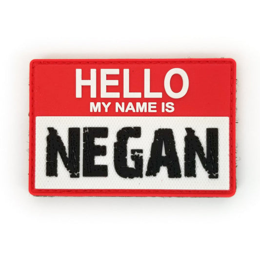 TACTICAL INNOVATIONS: "Hello, My Name is Negan" Walking Dead-Inspired PVC Morale Patch