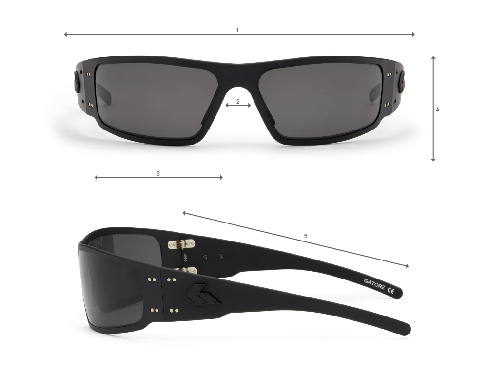 GATORZ: Magnum, MILSPEC Ballistic Photochromic, Anti-Fog, ANSI Z87.1, Black