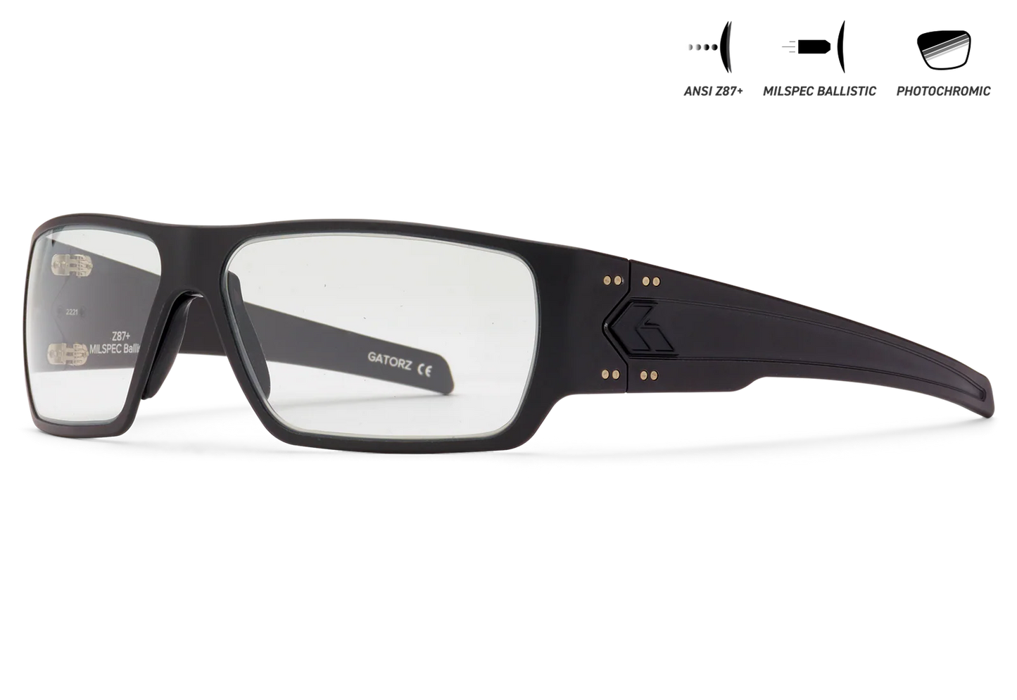 GATORZ: Specter Milspec Ballistic Glasses w/Photochromic Lenses/Anti-Fog
