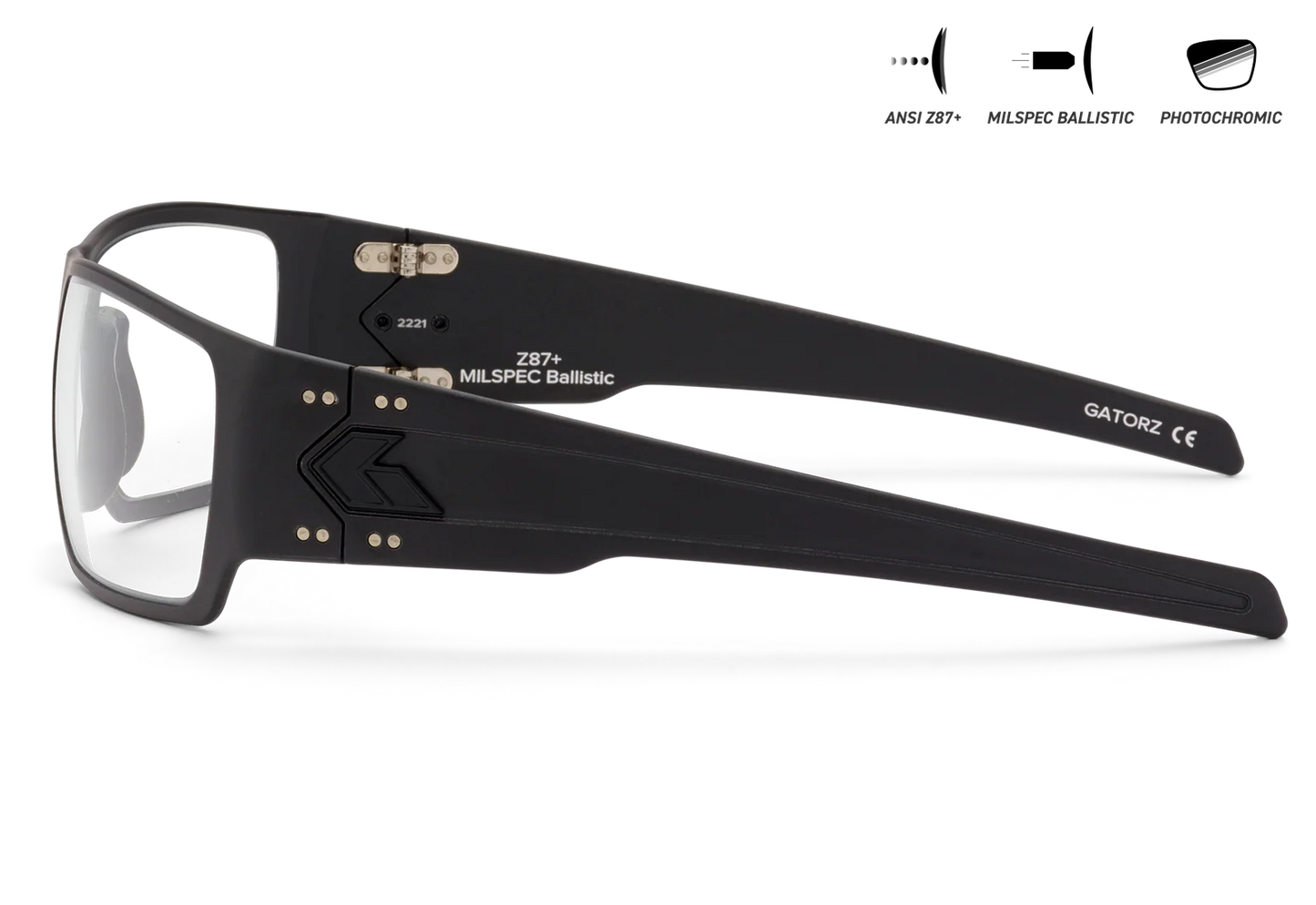GATORZ: Specter Milspec Ballistic Glasses w/Photochromic Lenses/Anti-Fog