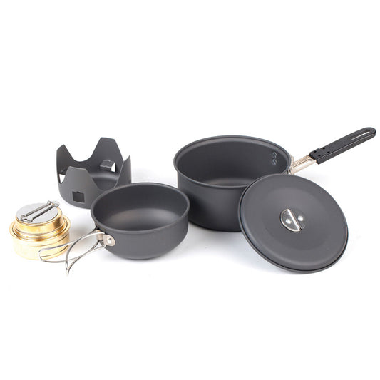 NDUR: Mini Cookware Kit With Alcohol Burner
