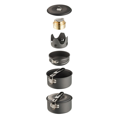 NDUR: Mini Cookware Kit With Alcohol Burner