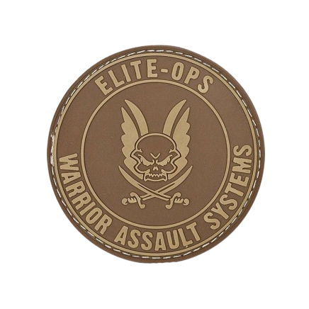 WARRIOR ASSAULT: Round Rubber Logo Shield Patch