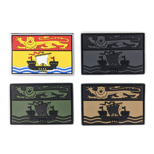 TACTICAL INNOVATIONS: New Brunswick Provincial Flag PVC Patch – Multicolour Collection