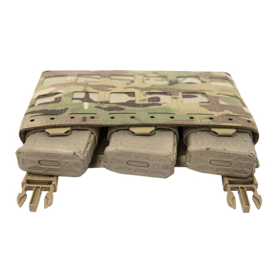 WARRIOR ASSAULT: Laser Cut Kangaroo Pouch With Triple 5.56mm Insert