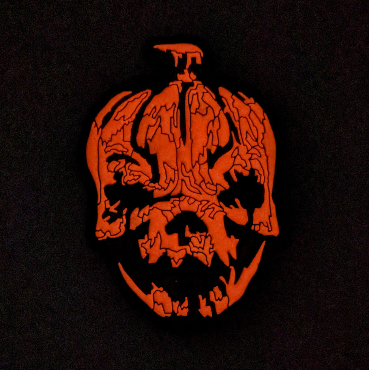 TACTICAL INNOVATIONS:Jack-O' Lantern, PVC Morale Patch, Glow-in-the-Dark