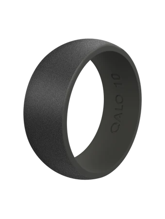 QALO: Men's Tungsten Satin Silicone Ring