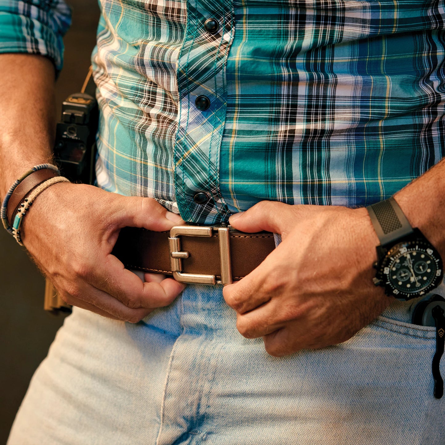 KORE ESSENTIALS: R1 Buckle Leather Ranch Gun Belt