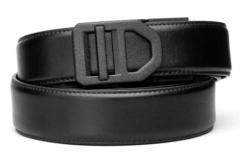 KORE ESSENTIALS: X5 Buckle Leather Gun Belt, 24" - 44"