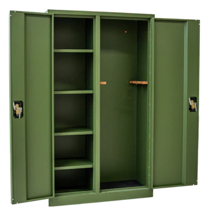 CRAFT METAL FURNITURE: Gun Security Cabinet, Double Door (Dimensions: 55"h x 32"w x 10"d)