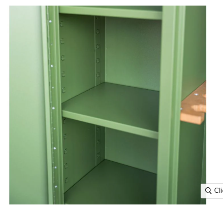 CRAFT METAL FURNITURE: Gun Security Cabinet, Double Door (Dimensions: 55"h x 32"w x 10"d)