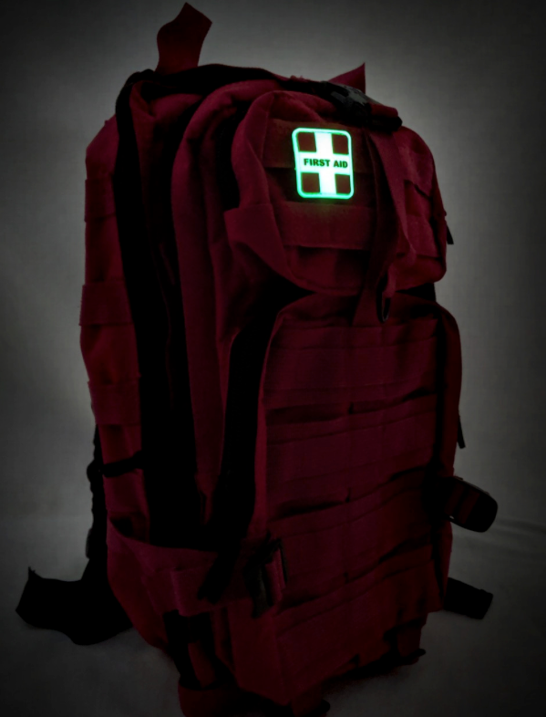 TACTICAL INNOVATIONS: First Aid Glow-in-the-Dark PVC Morale Patch