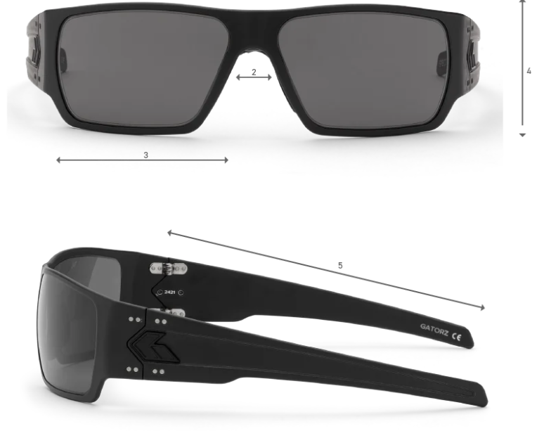 GATORZ: Specter Milspec Ballistic Night Laser Pointer Protection w/ Anti-Fog (ANSI Z87.1)