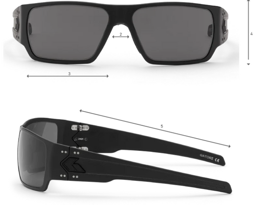 GATORZ: Specter Milspec Ballistic Night Laser Pointer Protection w/ Anti-Fog (ANSI Z87.1)