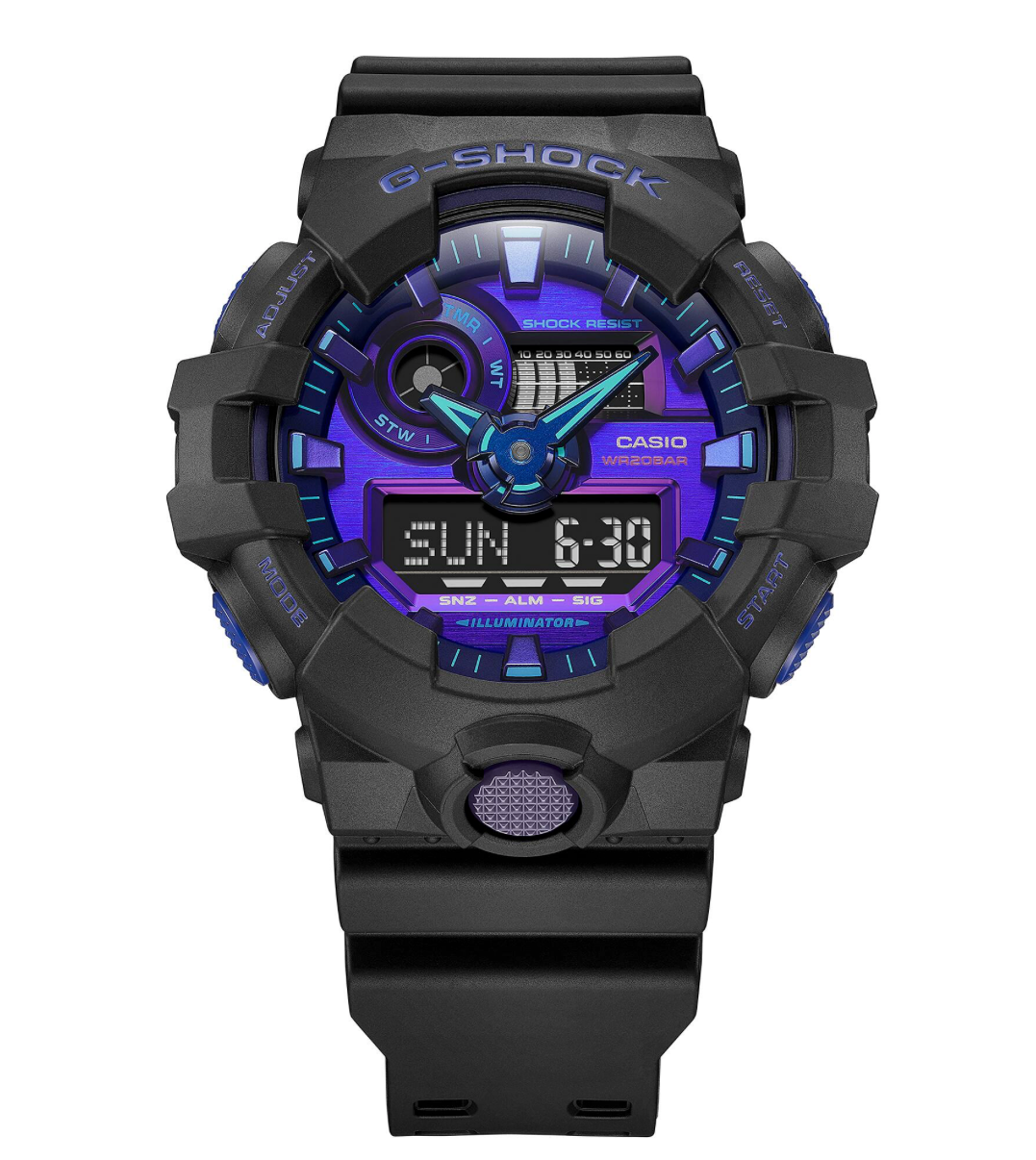CASIO G-SHOCK: GA-700VB-1A Analog-Digital Watch
