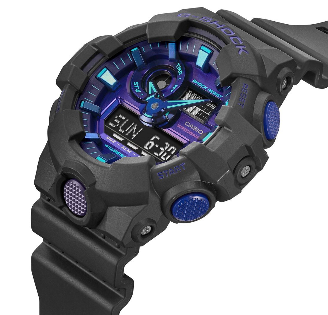 CASIO G-SHOCK: GA-700VB-1A Analog-Digital Watch