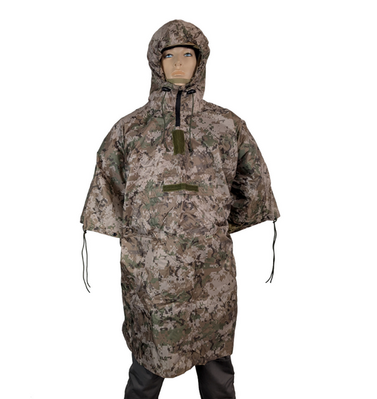 TACTICAL INNOVATIONS: Waterproof Military Poncho, Digital Multi-Terrain Camouflage