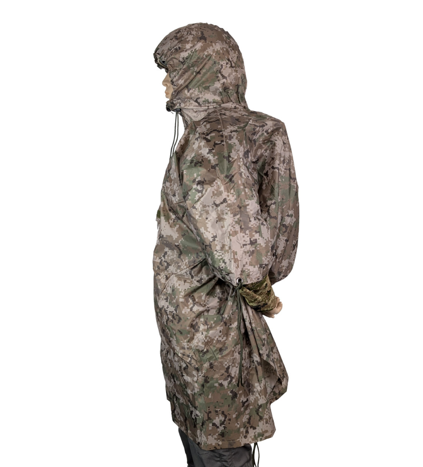 TACTICAL INNOVATIONS: Waterproof Military Poncho, Digital Multi-Terrain Camouflage