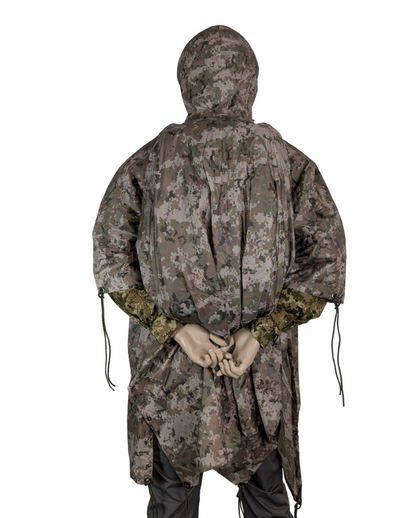 TACTICAL INNOVATIONS: Waterproof Military Poncho, Digital Multi-Terrain Camouflage
