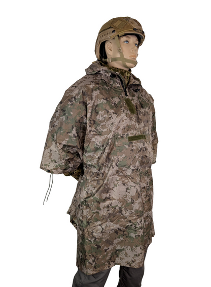 TACTICAL INNOVATIONS: Waterproof Military Poncho, Digital Multi-Terrain Camouflage