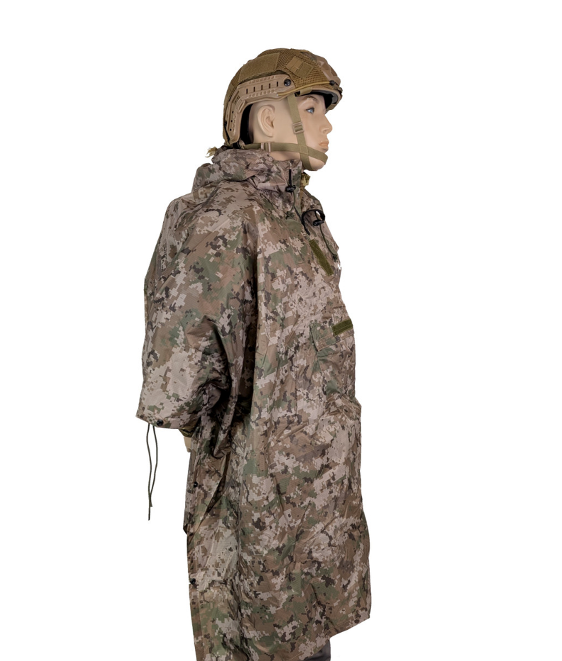 TACTICAL INNOVATIONS: Waterproof Military Poncho, Digital Multi-Terrain Camouflage