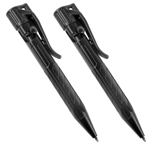 RITE IN THE RAIN: Weatherproof Mini Bolt-Action Pen, Black 2-Pack