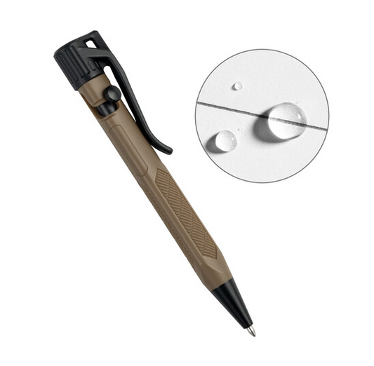 RITE IN THE RAIN: Mini Bolt-Action Pen, Dark Earth RIR-FDE20