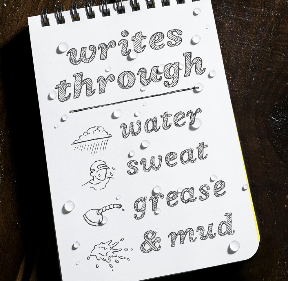 RITE IN THE RAIN: Black Bullet All-Weather Metal Pen -RIR-96, Black Ink)
