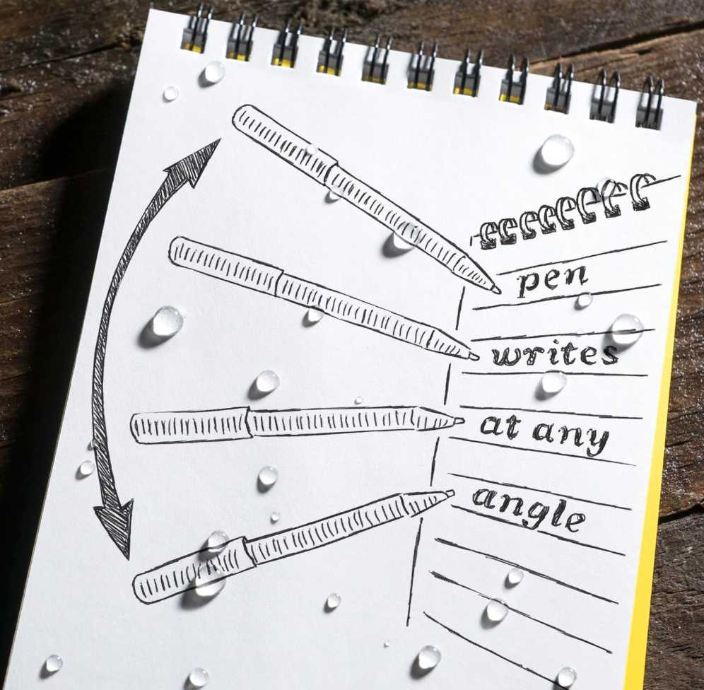 RITE IN THE RAIN: Black Bullet All-Weather Metal Pen -RIR-96, Black Ink)