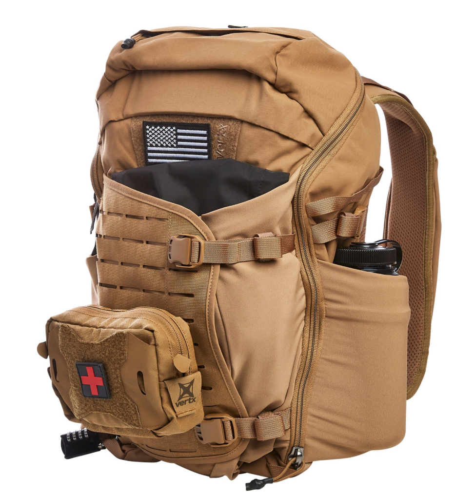 VERTX: Siege Tactical Backpack, 25 L (Black, Coyote, Wolf Grey)