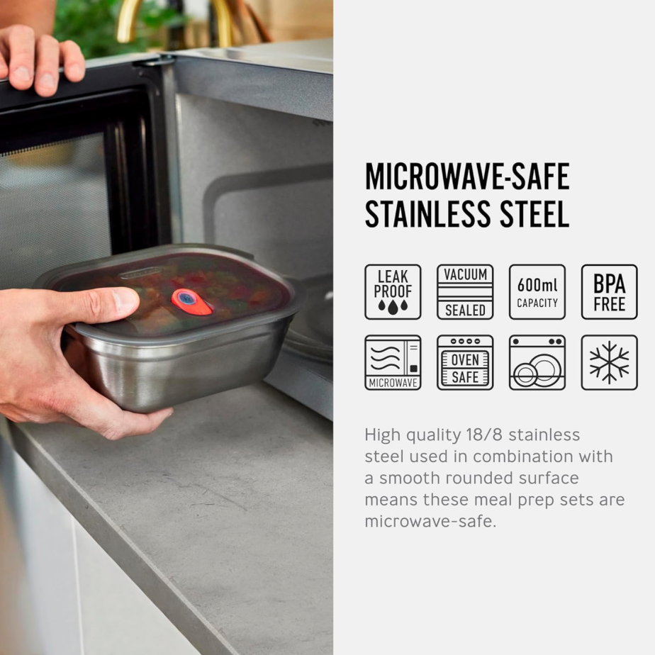 BLACK+BLUM: Steel Food Box, Large