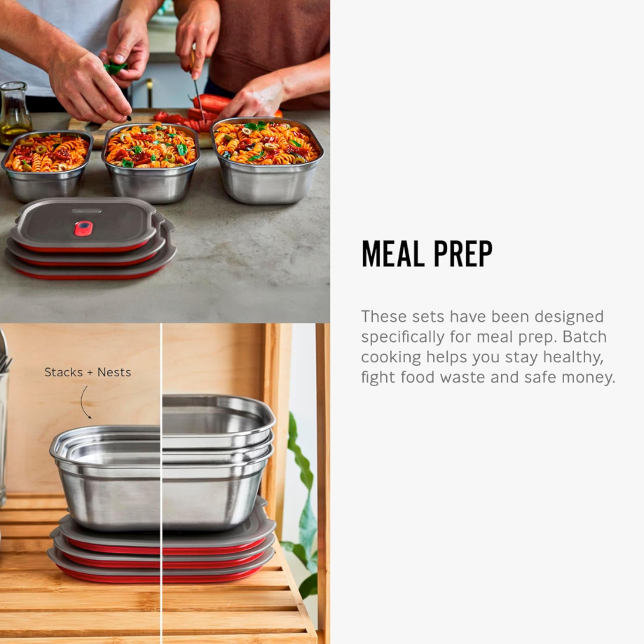 BLACK+BLUM: Steel Food Box, Large